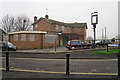 The Roundhead pub, boarded up