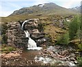 NN1856 : Glencoe waterfall by Graham Hogg