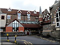 Turret in  a corner of Hillcrest Primary School, Totterdown, Bristol