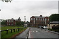 Disused buildings next to the Diana, Princess of Wales Hospital