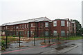 Disused buildings next to the Diana, Princess of Wales Hospital