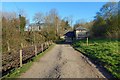 Gowk Stane Road approaching stables