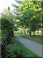 Footpath on the south west side of Horsham Park