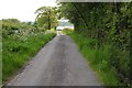 Country road approaching Castell-Howel