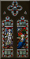 Annunciation Stained glass window, Ss George and Lawrence, Springthorpe