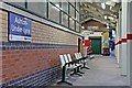 Waiting area, platform 1, Ashton-under-Lyne railway station