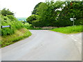 Junction on bend of Oxenbourne Lane