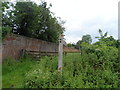 Footpath along the boundary wall of Over Hall, Gestingthorpe