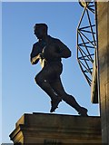 TQ1574 : The Winger: sculpture at the RFU's Twickenham Stadium by Stefan Czapski