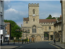 SU4997 : St Nicolas' church from the High Street, Abingdon by Ruth Sharville