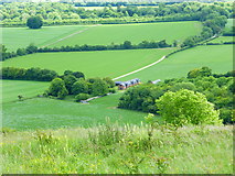 SU6122 : Beaconhill farm seen from Beacon Hill by Shazz