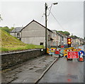 Road works on New Road, Nantyglo