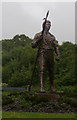 The Chartist Statue on the A4048 at Blackwood