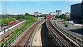 Looking east from Prince Regent DLR station