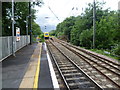 A London Overground train heads away from South Tottenham station