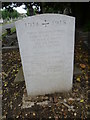 Detail of the small war memorial in Walthamstow Cemetery (Queens Road)