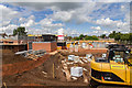 Building work continues on the Donkey Field