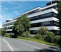 Queens Hill side of a large telephone exchange, Newport