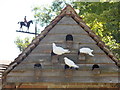 SY7395 : Waterston: dovecote and  weathervane at the manor house by Chris Downer