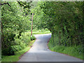 Steep descent to road junction