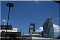 View of Ropemaker Place and a shopping centre from London Wall