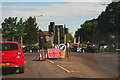 Roadworks at the junction of Brigg Road and High Street