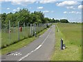 TQ0773 : West Bedfont cycle path by Alan Hunt