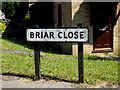 Briar Close sign