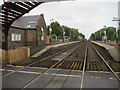NO5433 : Barry Links railway station, Angus by Nigel Thompson