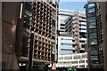 View of construction work near Liverpool Street from Eldon Street