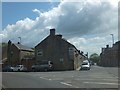 Start of the traffic gyratory system in Crewkerne