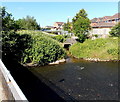 Stream and river confluence in Brynsadler