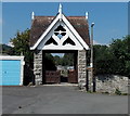 East entrance to Knighton Old Cemetery