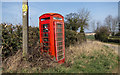 TL7363 : Telephone Box near Desning Hall by Kim Fyson