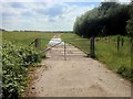 Locked Gate on Track near Boothstown