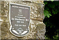 Braidwater Mill plaque, Ballymena