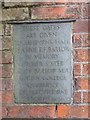 SJ8594 : Commemorative plaque for gates by Bob Harvey