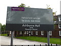 Nameboard for Ashburne Hall