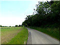 TM4180 : Road near Stradbroke Town Farm by Geographer