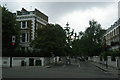 View down Drayton Gardens from Old Brompton Road