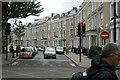 View down Eardley Crescent from Warwick Road