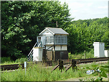 TR2548 : Shepherds Well signal box by Robin Webster