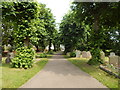 TM0321 : Path in St Lawrence Churchyard, East Donyland by Hamish Griffin