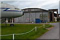 Comet and hangar