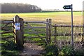 Gate on the footpath