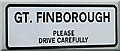 TM0157 : Great Finborough Village Name sign by Geographer
