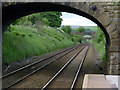 Railway line at Dove Holes Station