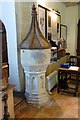 The font in Rycote Chapel