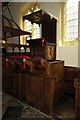 The pulpit in Rycote Chapel