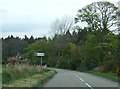 Approaching bend on the B9165 near Balnagore Holdings